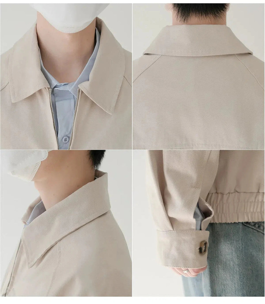 Casual Zip-Up Pocket Jacket