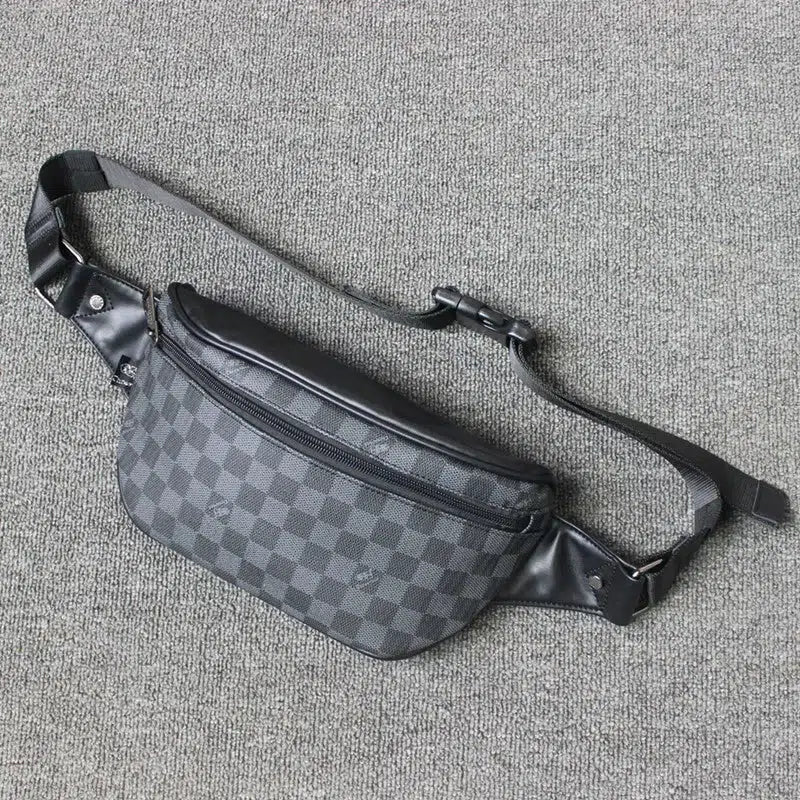 Checkered Crossbody Belt Bag