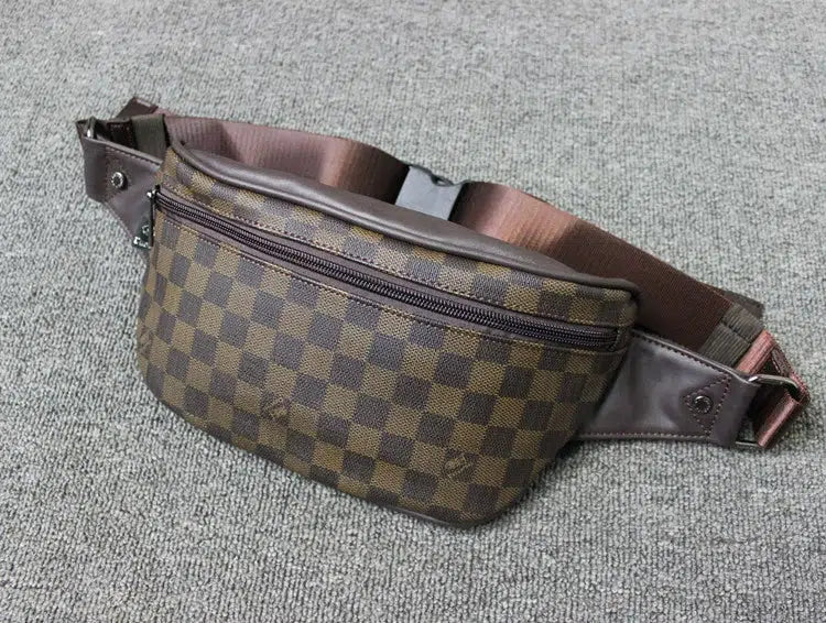 Checkered Crossbody Belt Bag