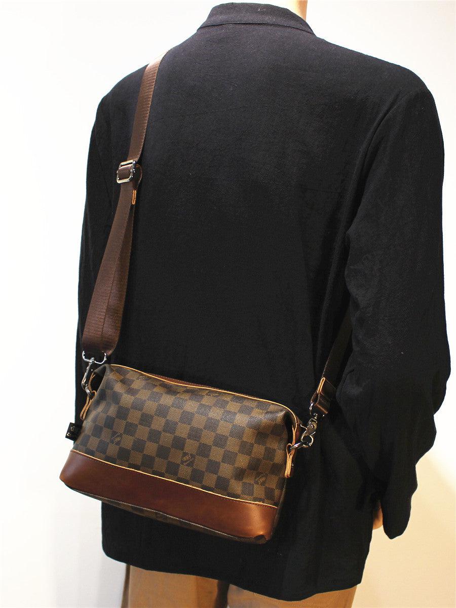 Checkered Messenger Bag