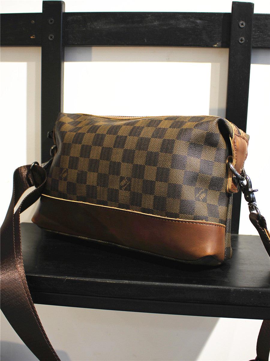 Checkered Messenger Bag