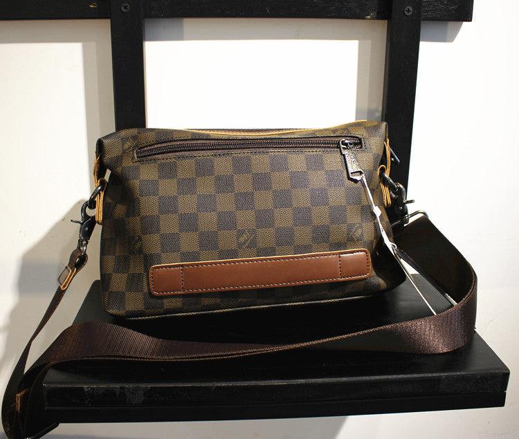 Checkered Messenger Bag