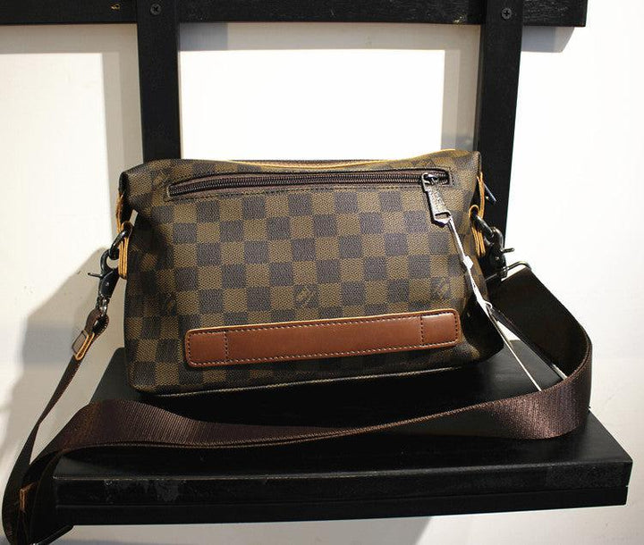 Checkered Messenger Bag