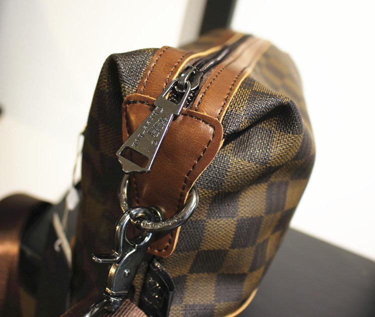 Checkered Messenger Bag