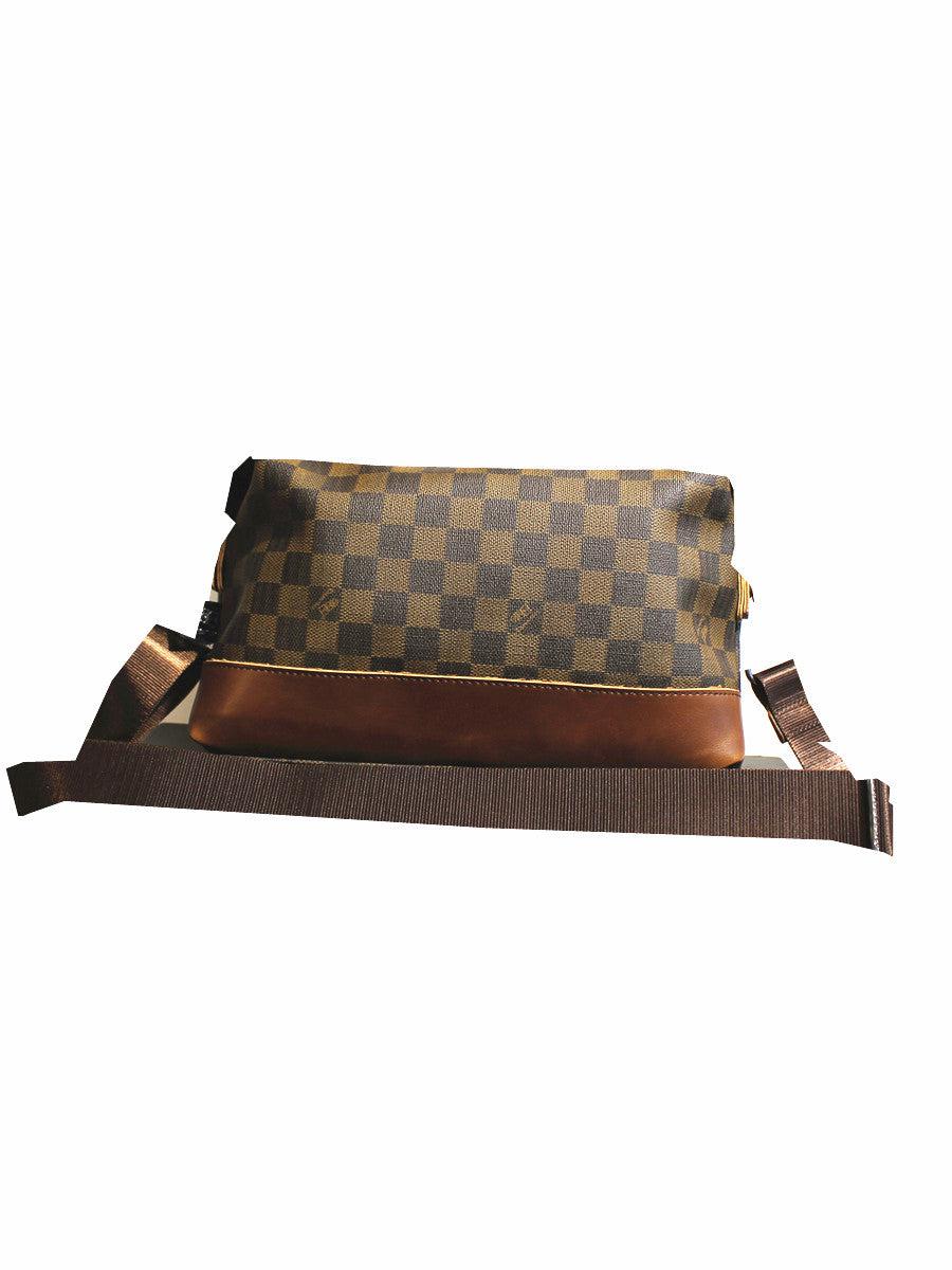 Checkered Messenger Bag