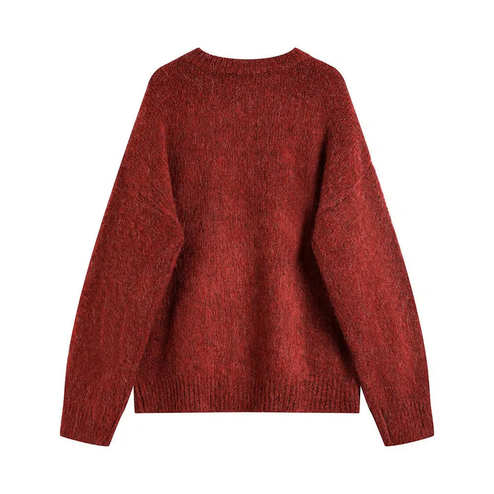 Cherry Design Knit Sweatshirt