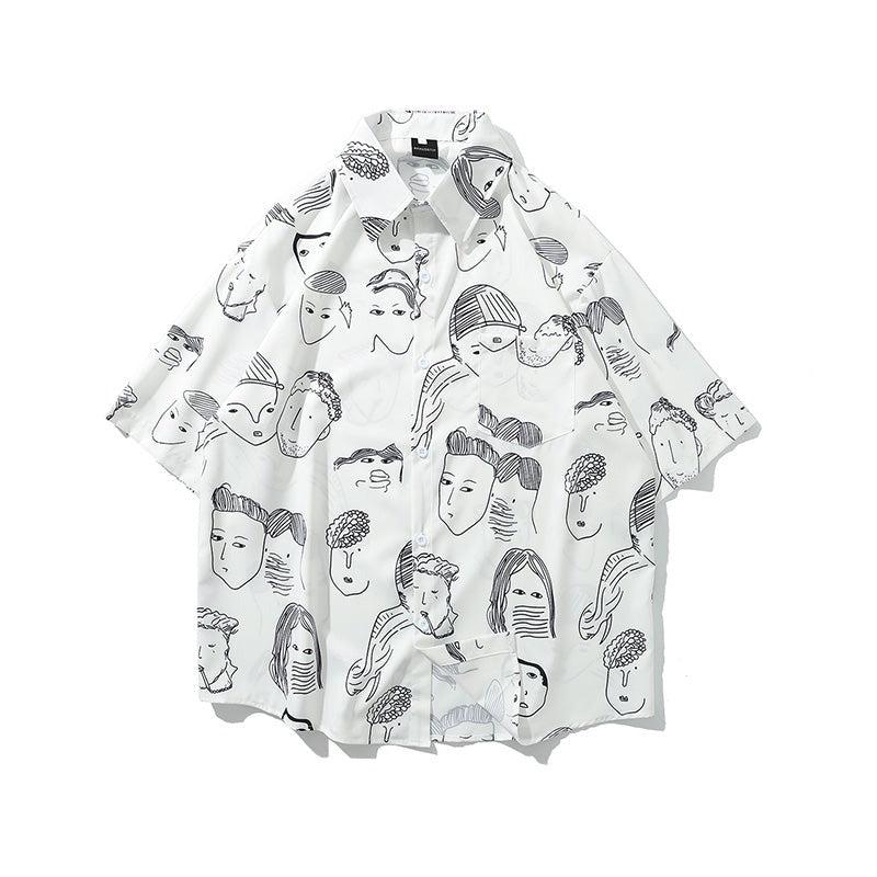 Chiffon Printed Character Shirt