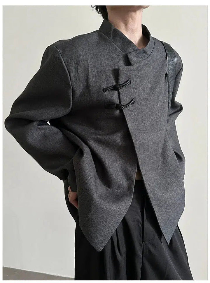 Chinese Style Double Button Suit