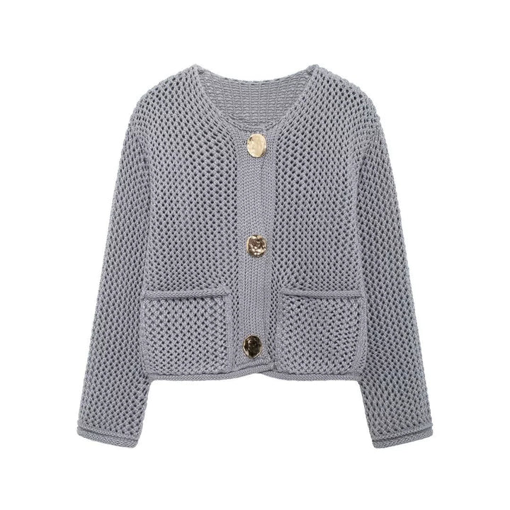 Chunky Knit Button Cardigan