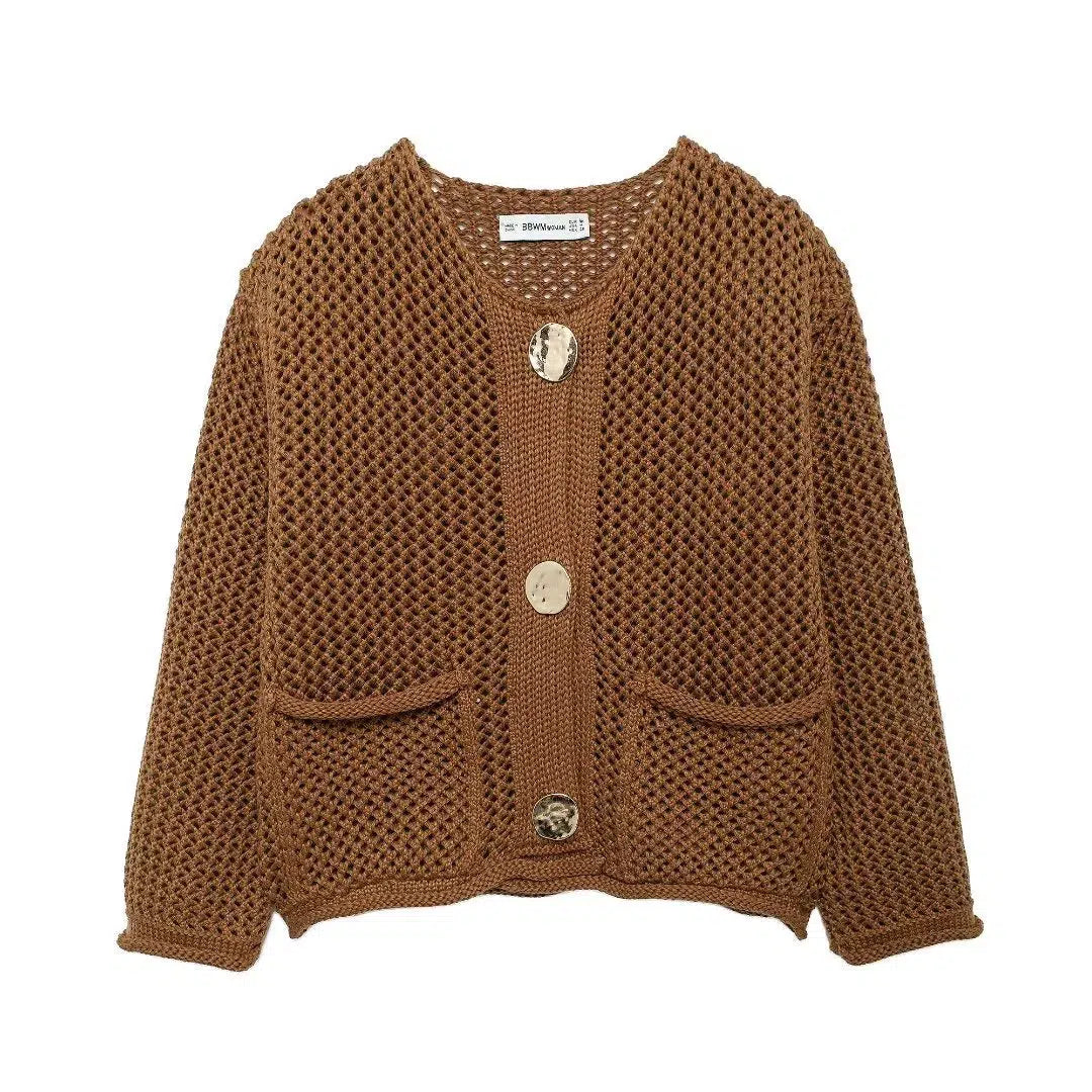 Chunky Knit Button Cardigan