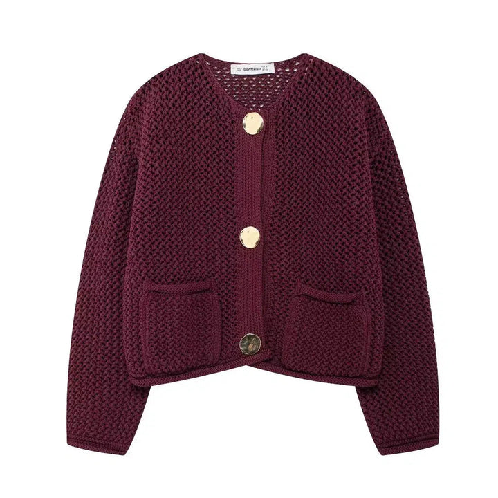 Chunky Knit Button Cardigan