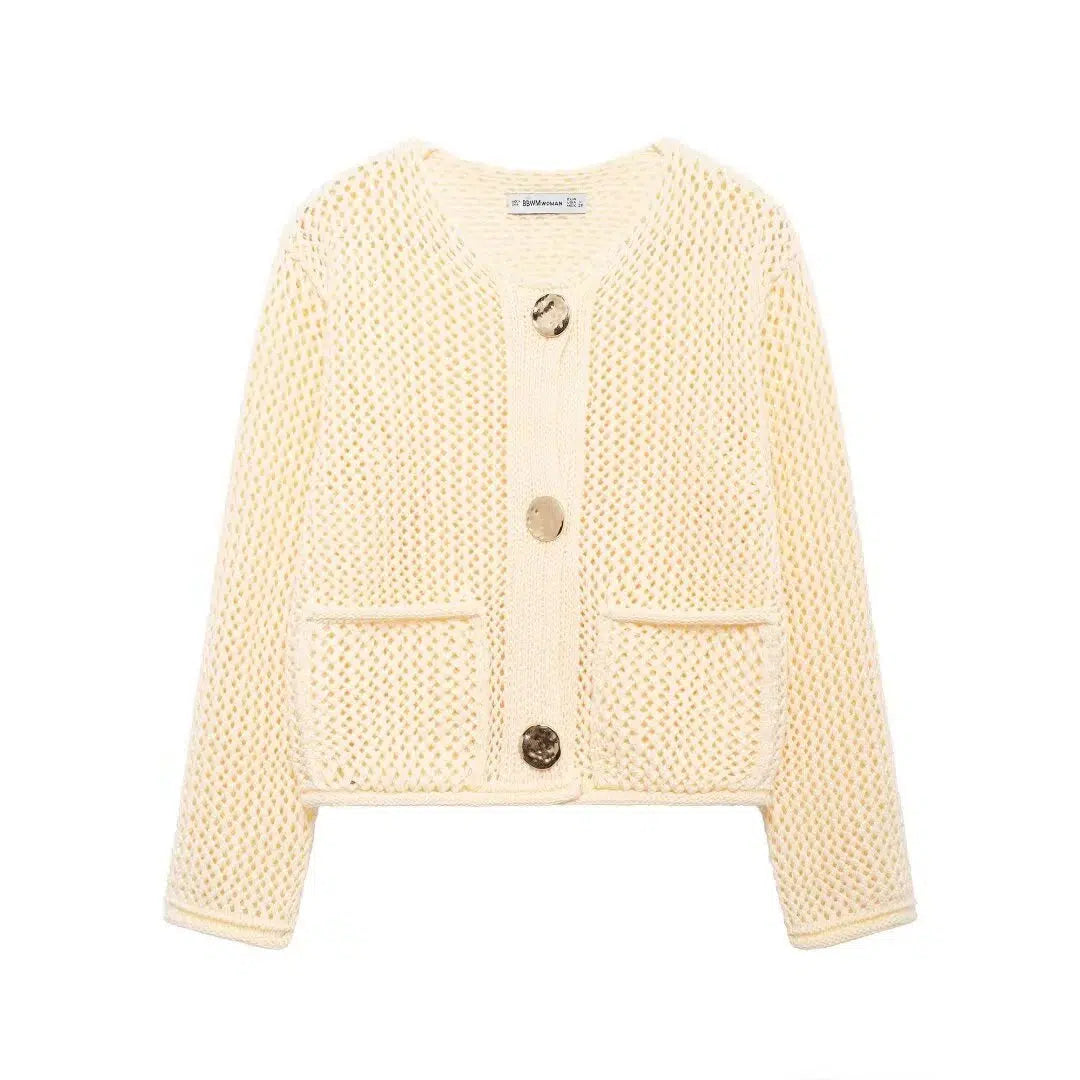 Chunky Knit Button Cardigan