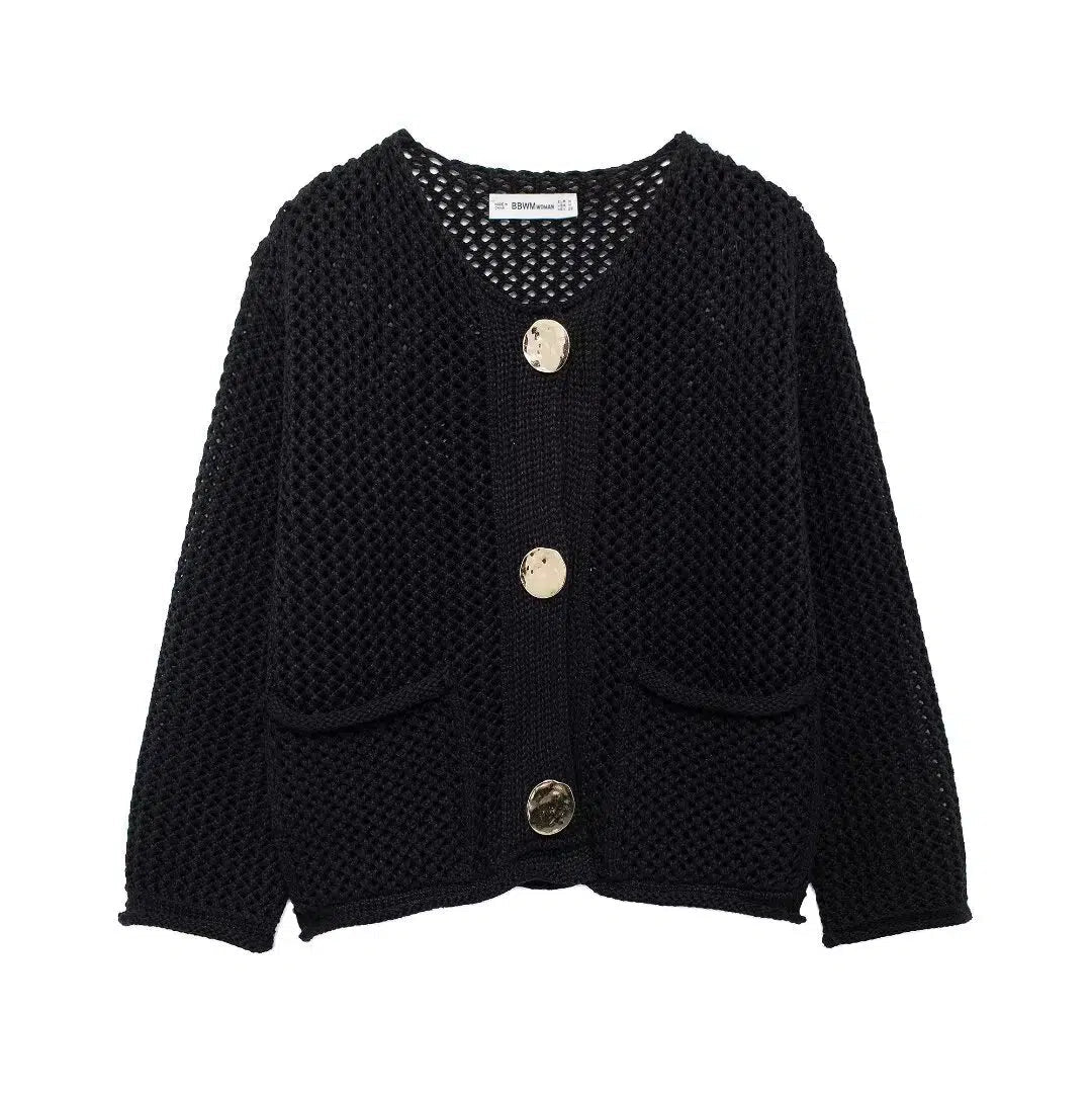 Chunky Knit Button Cardigan