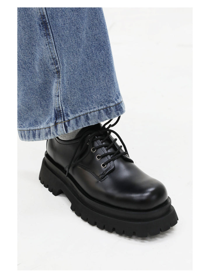 Chunky Sole Lace-Up Casual Shoes