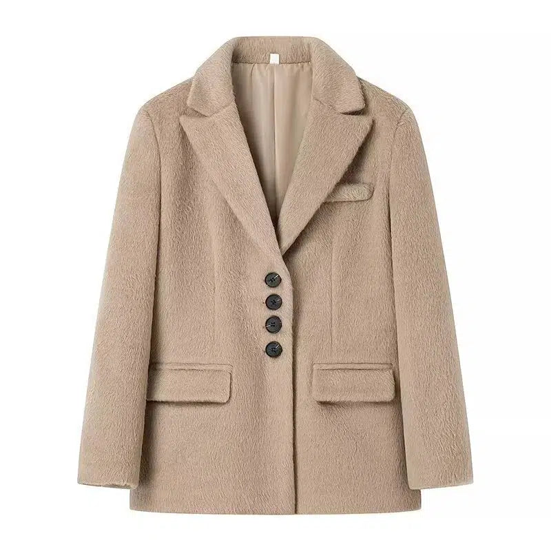 Classic Button Woolen Coat