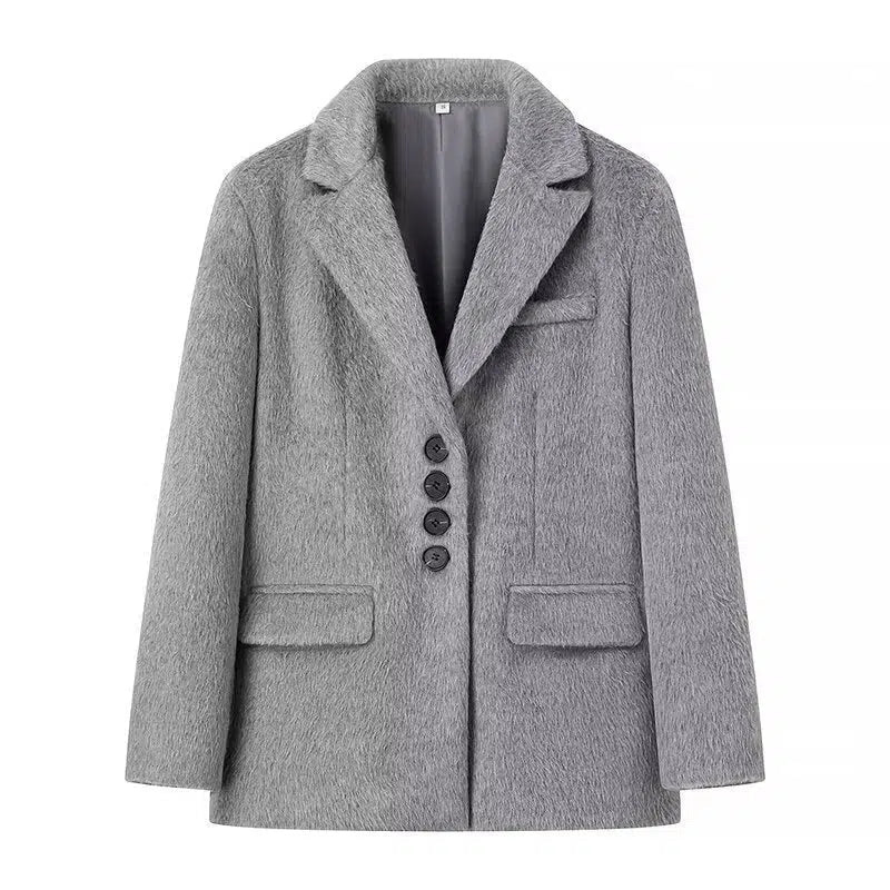 Classic Button Woolen Coat