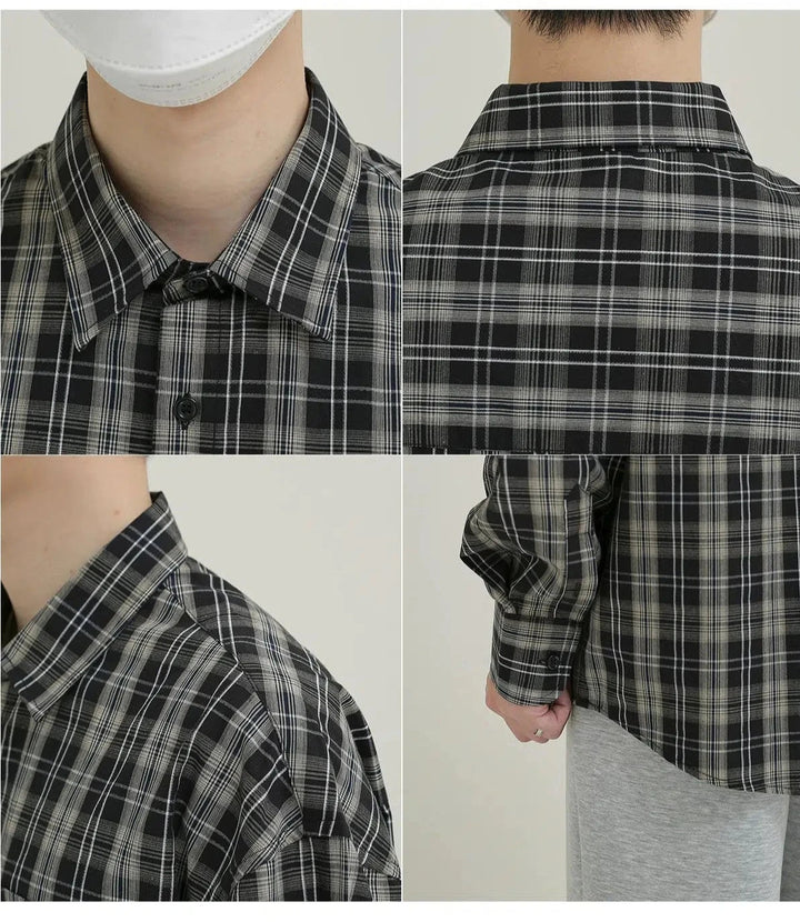 Classic Checkered Button-down Shirt