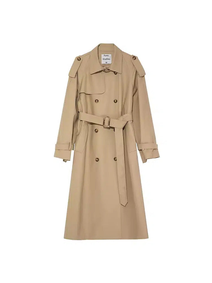 Classic Double-Breasted Trench Coat