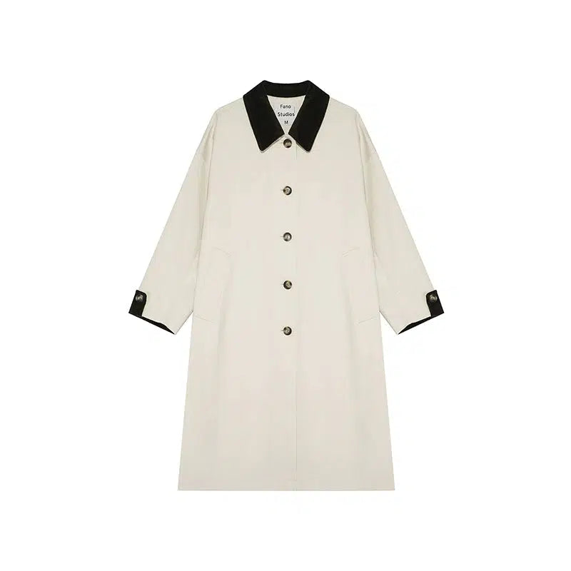 Classic Double-Breasted Trench Coat