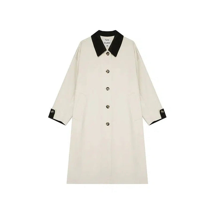 Classic Double-Breasted Trench Coat