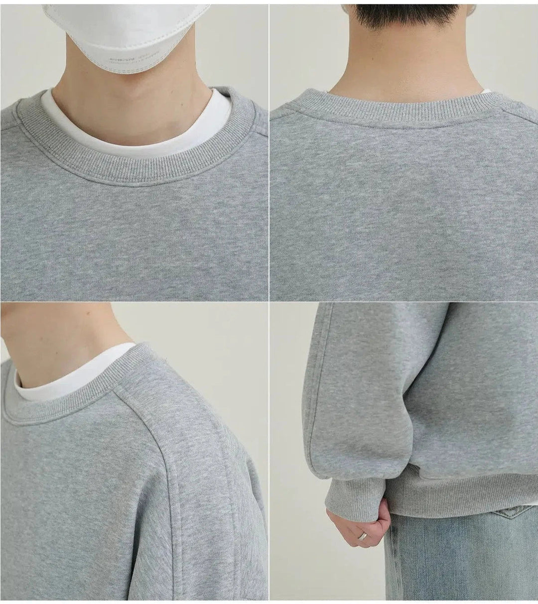 Classic Oversized Fit Crewneck Sweatshirt