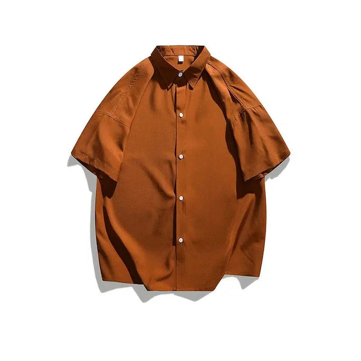 Classic Short Sleeve Button-Up Shirt