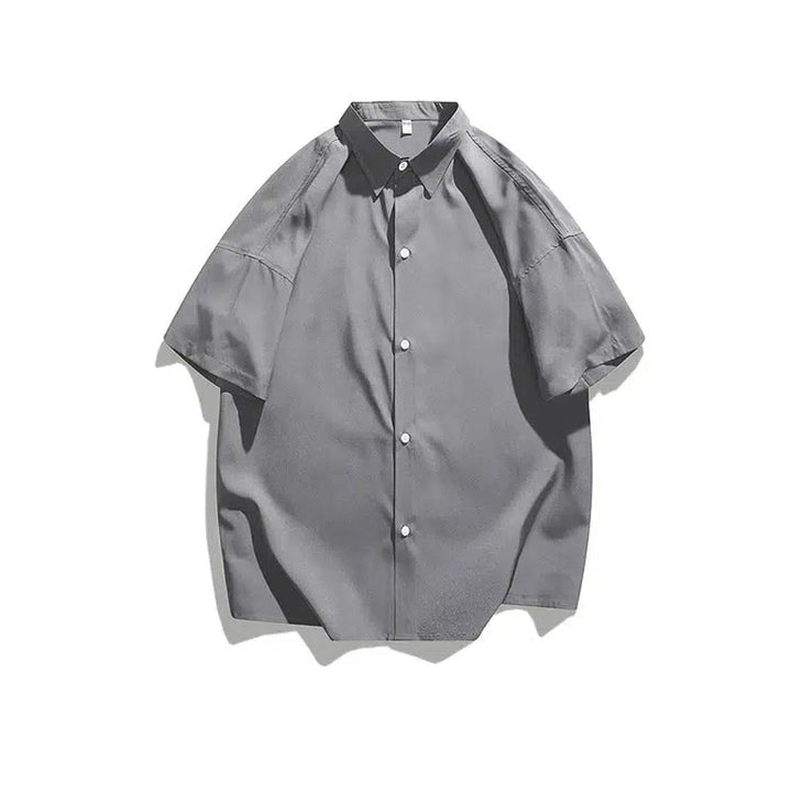 Classic Short Sleeve Button-Up Shirt