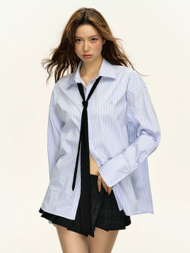 Classic Striped Button-Up Shirt