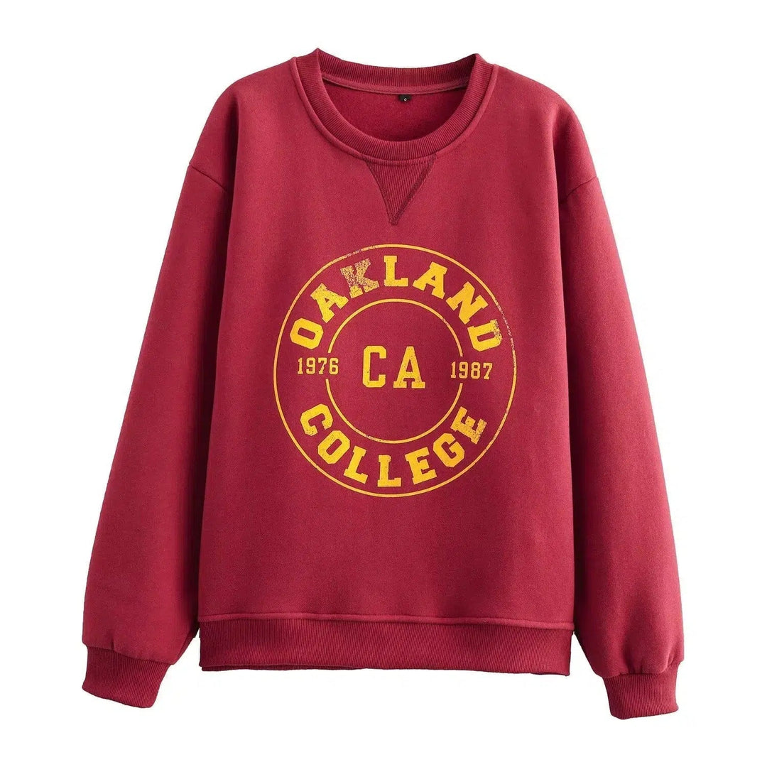 College Sweatshirt and Pants Set