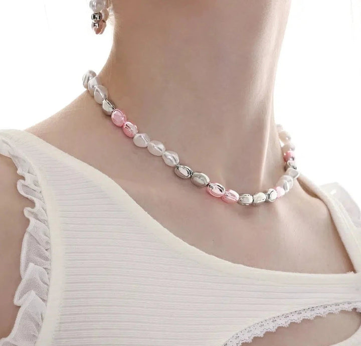 Colored Pearl Necklace