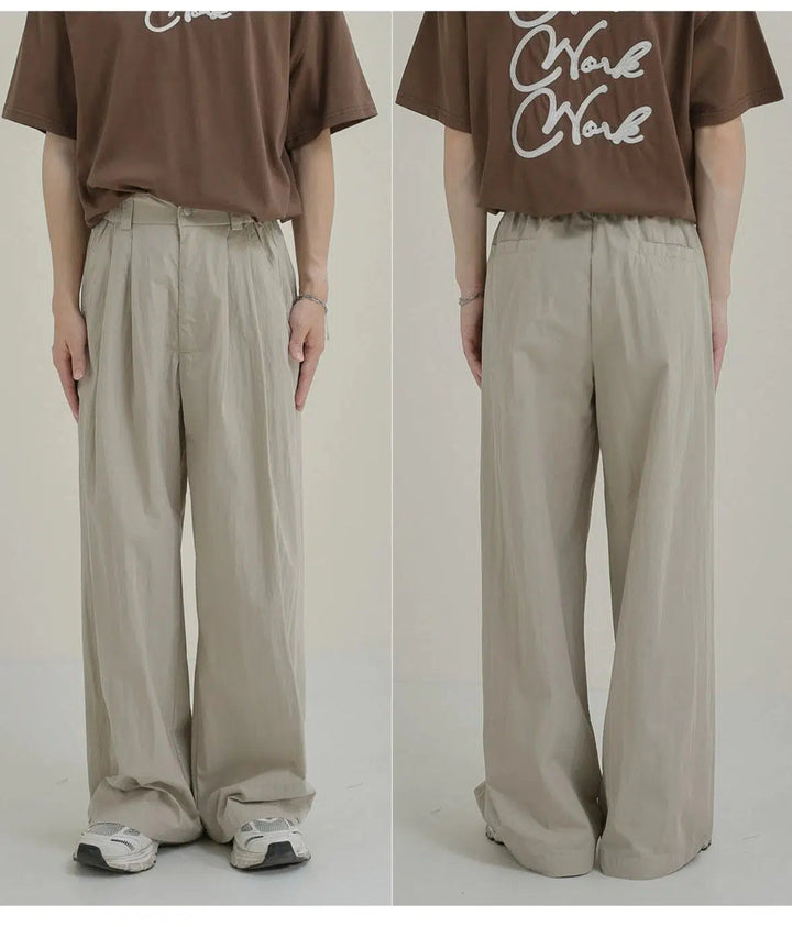 Comfort-Fit High-Waist Casual Pants