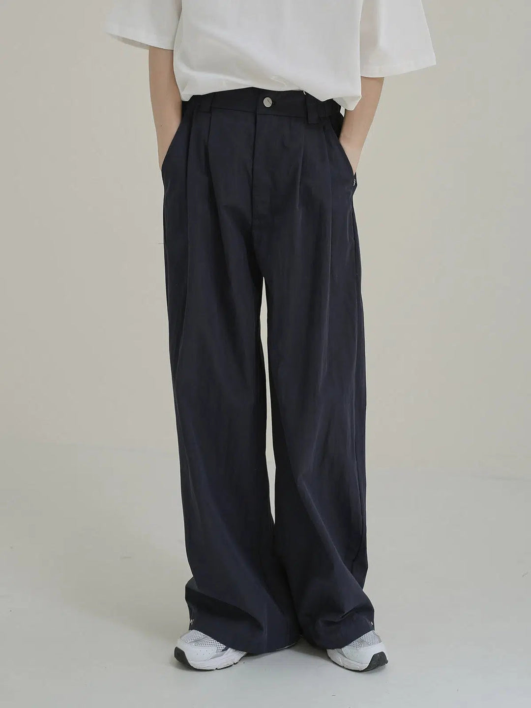 Comfort-Fit High-Waist Casual Pants