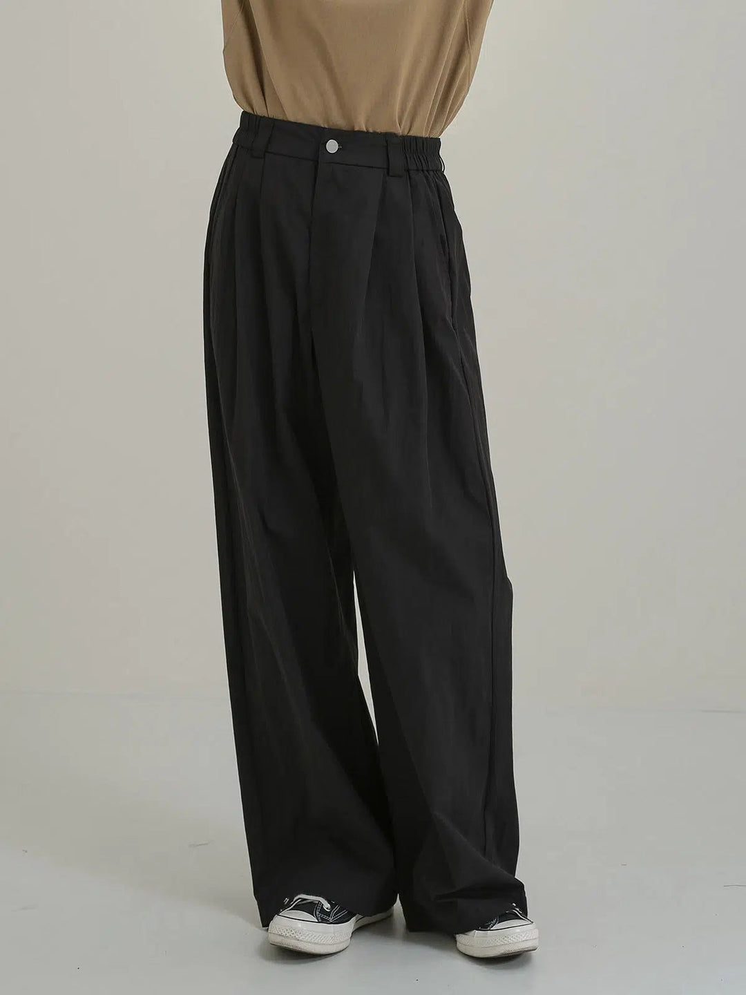 Comfort-Fit High-Waist Casual Pants