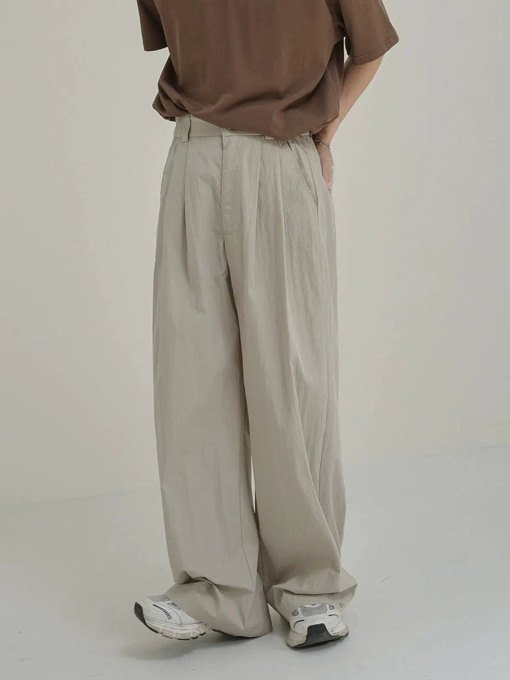 Comfort-Fit High-Waist Casual Pants