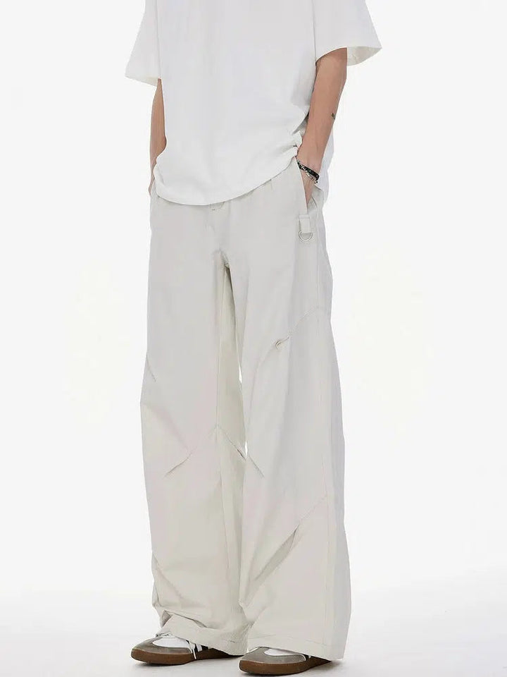 Comfort Fit Wide-Leg Casual Pants