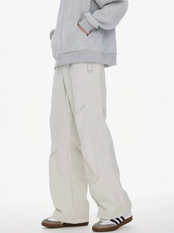 Comfort Fit Wide-Leg Casual Pants