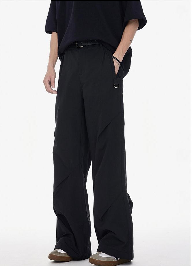 Comfort Fit Wide-Leg Casual Pants