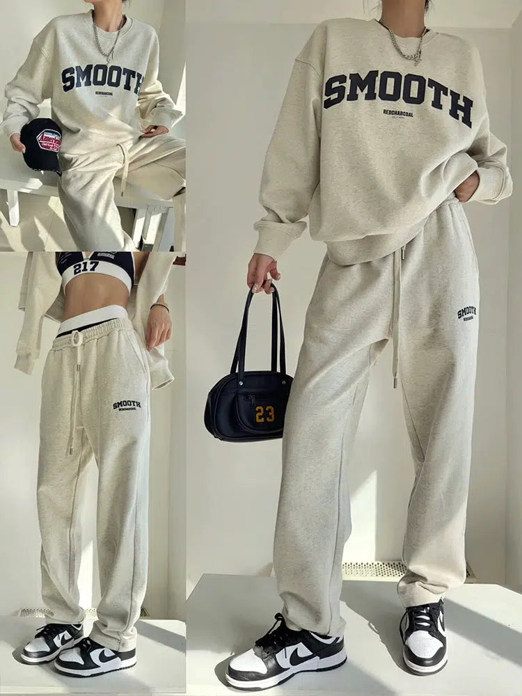 Comfy Athletic Sweatshirt and Pants Set