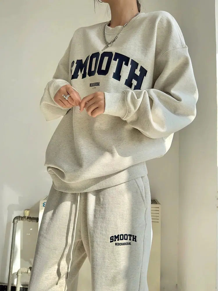 Comfy Athletic Sweatshirt and Pants Set