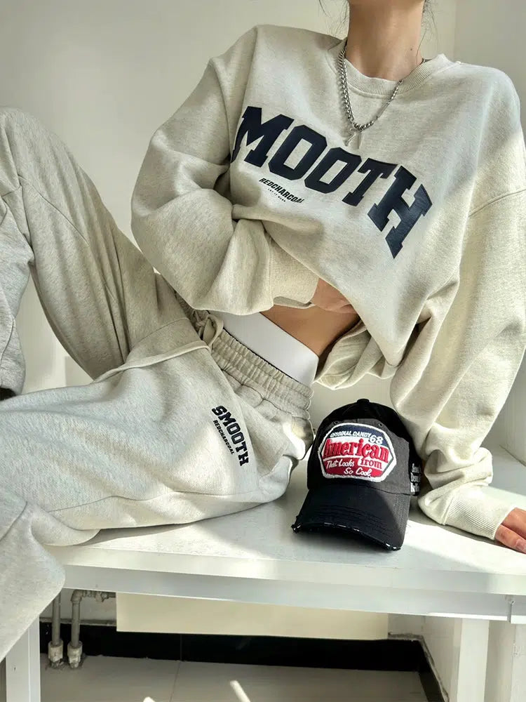 Comfy Athletic Sweatshirt and Pants Set