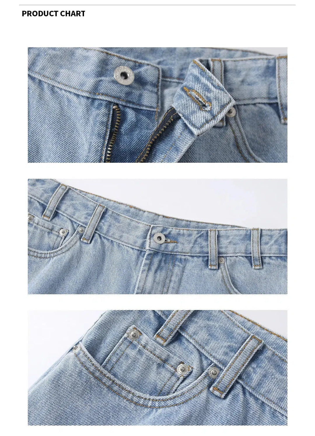 Contemporary High-Waisted Denim Bermuda Shorts