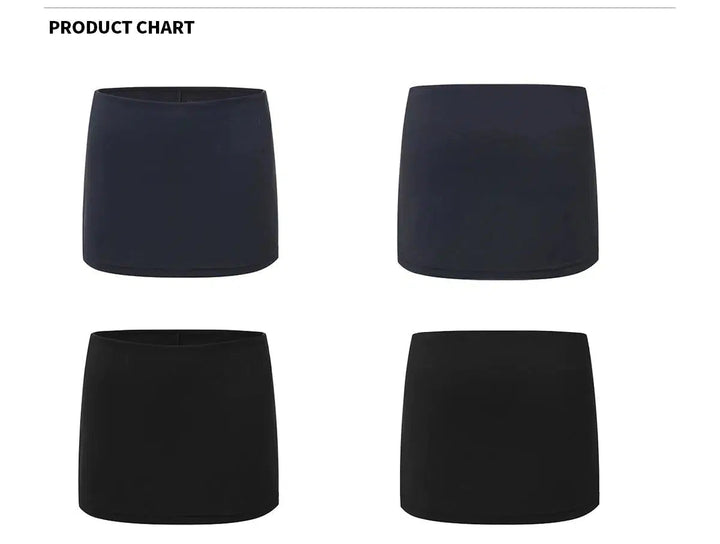 Contemporary Mini Skirt with Seamless Hemline and Side Logo Detail