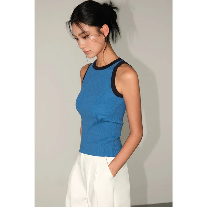 Contrast Knit Camisole