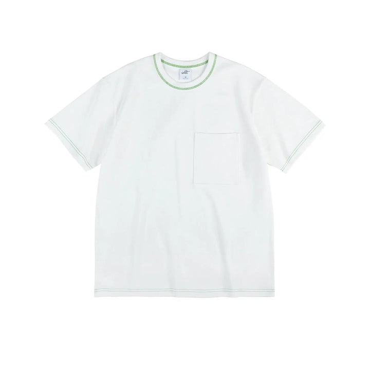 Contrast Line Pocket T-shirt