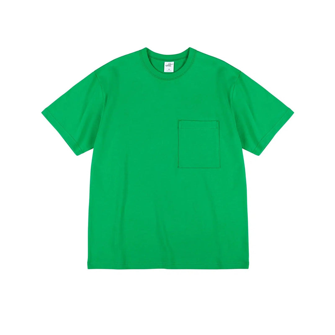 Contrast Line Pocket T-shirt