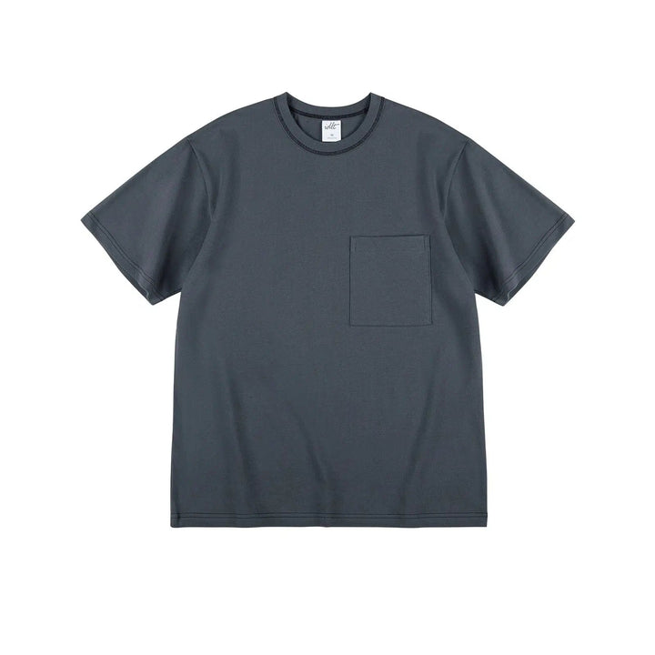 Contrast Line Pocket T-shirt