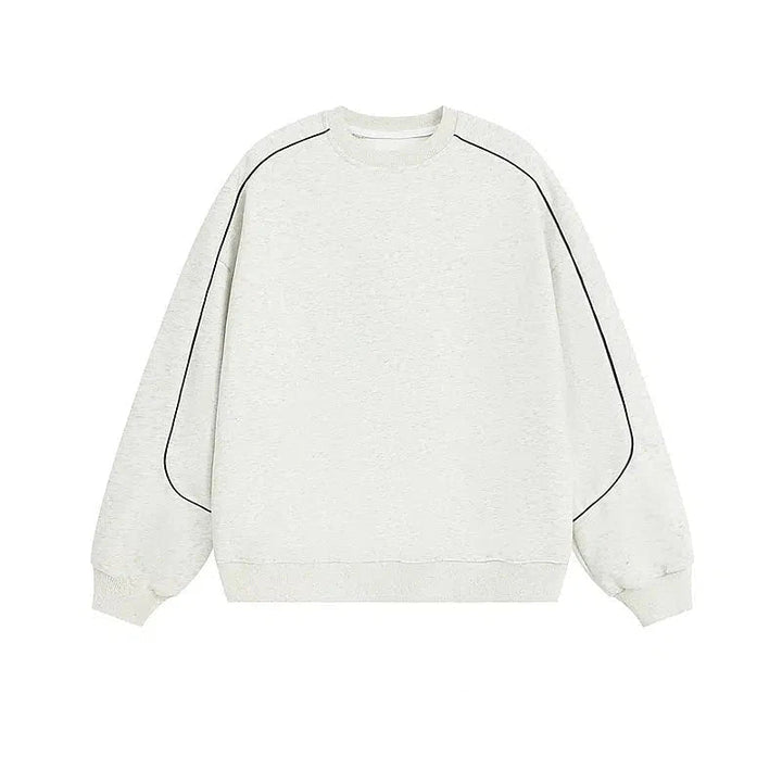 Contrast Stitching Oversized Sweatshirt