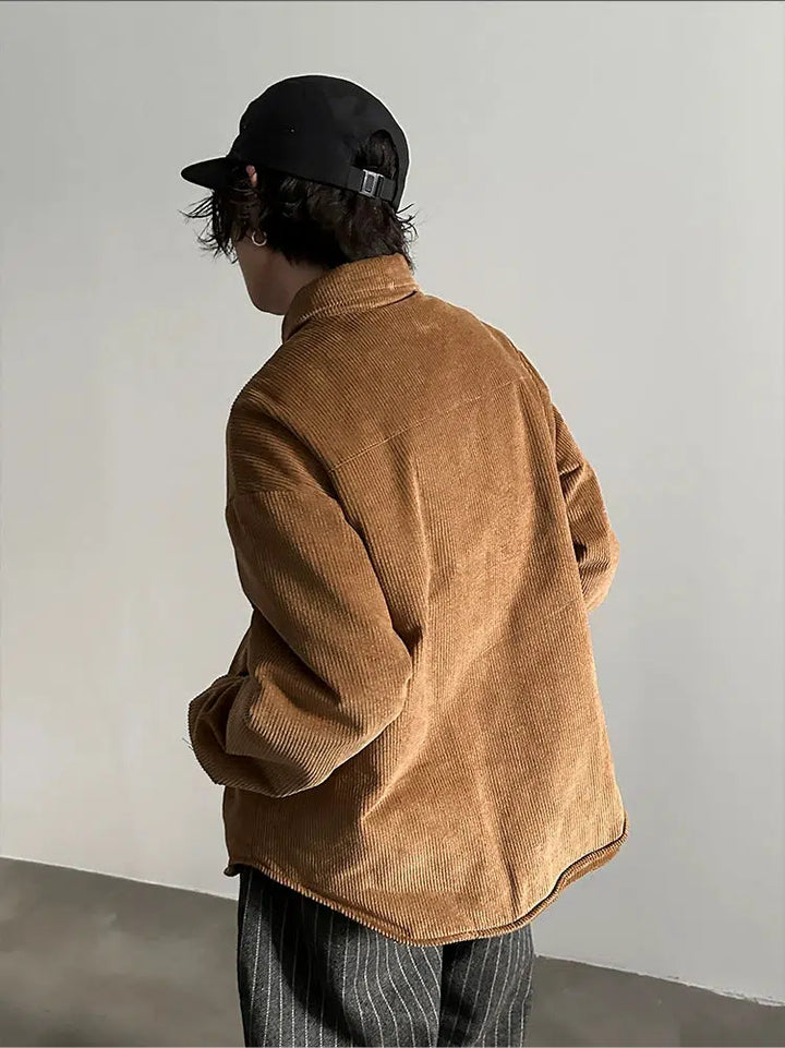 Corduroy Button-Up Jacket