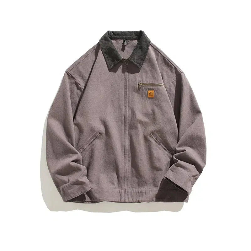 Corduroy Collar Cotton Jacket