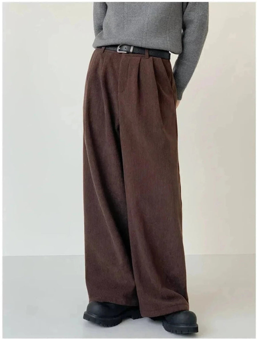 Corduroy Velvet Wide-leg Pants